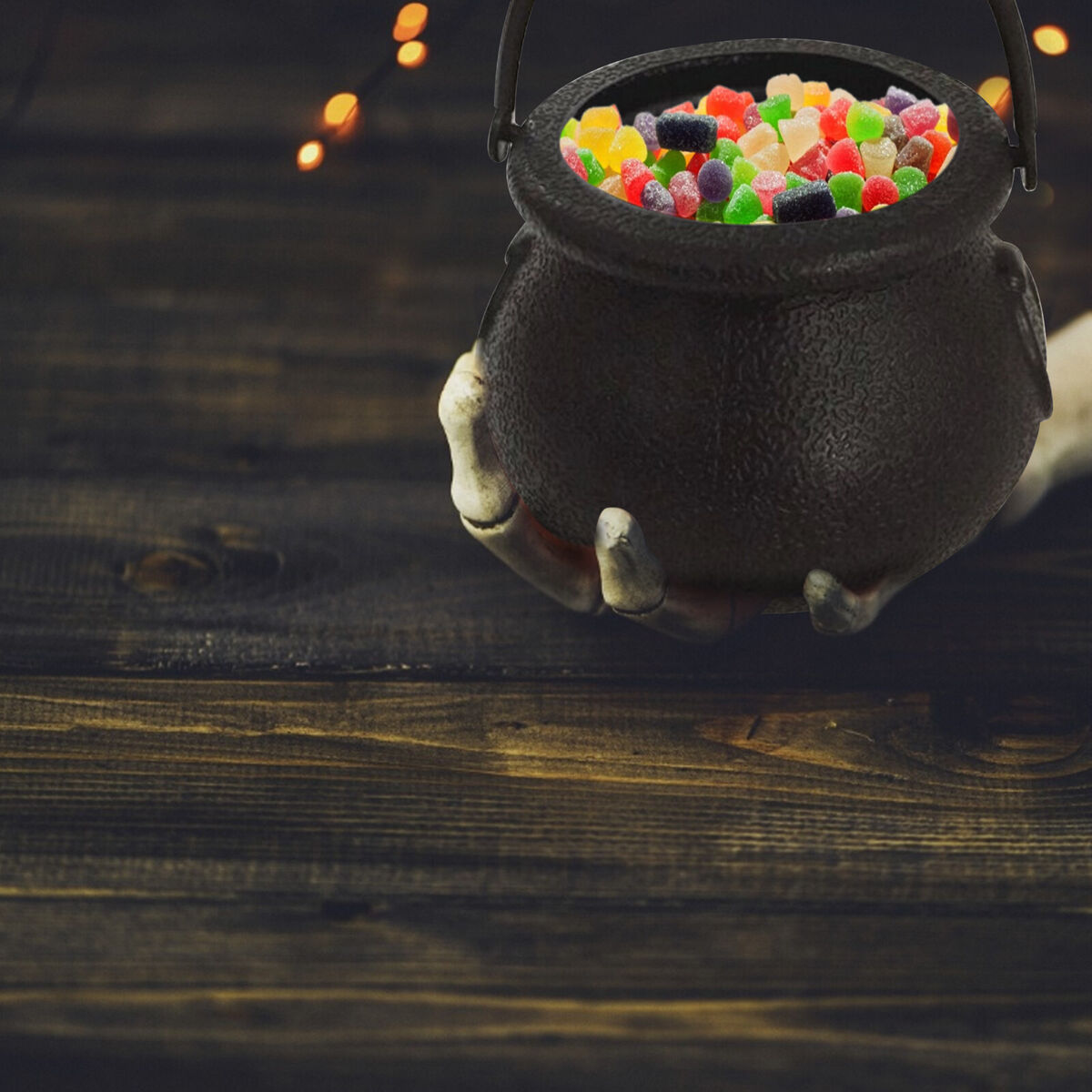 Mini Halloween Candy Bucket Pot Portable Witch Cauldron Jar (Witch Pot)