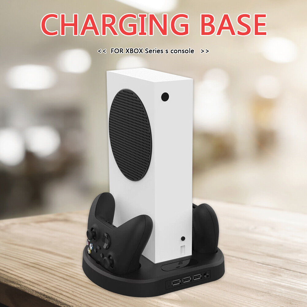 Console Cooling Holder for Xbox Series S USB HUB Dual Controller Charger