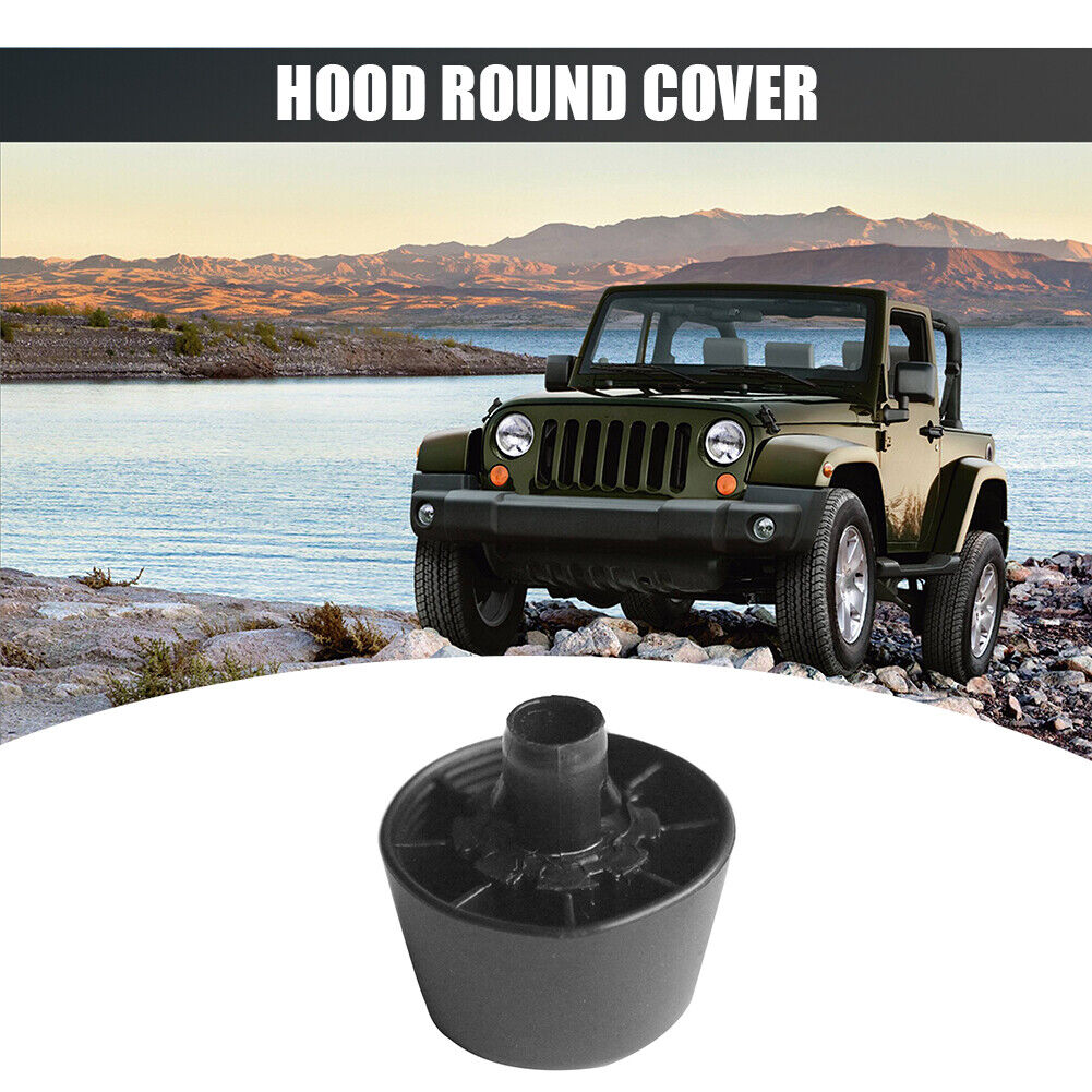 Hood Bump Stop Bonnet Bumper Cushion Black for Jeep Wrangler JK 2007-2017