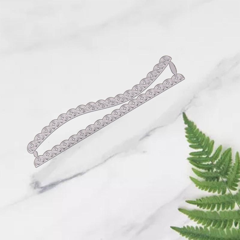 Lace Wave Frame Metal Cutting Dies for DIY Paper Art Crafts Photo Album Decor