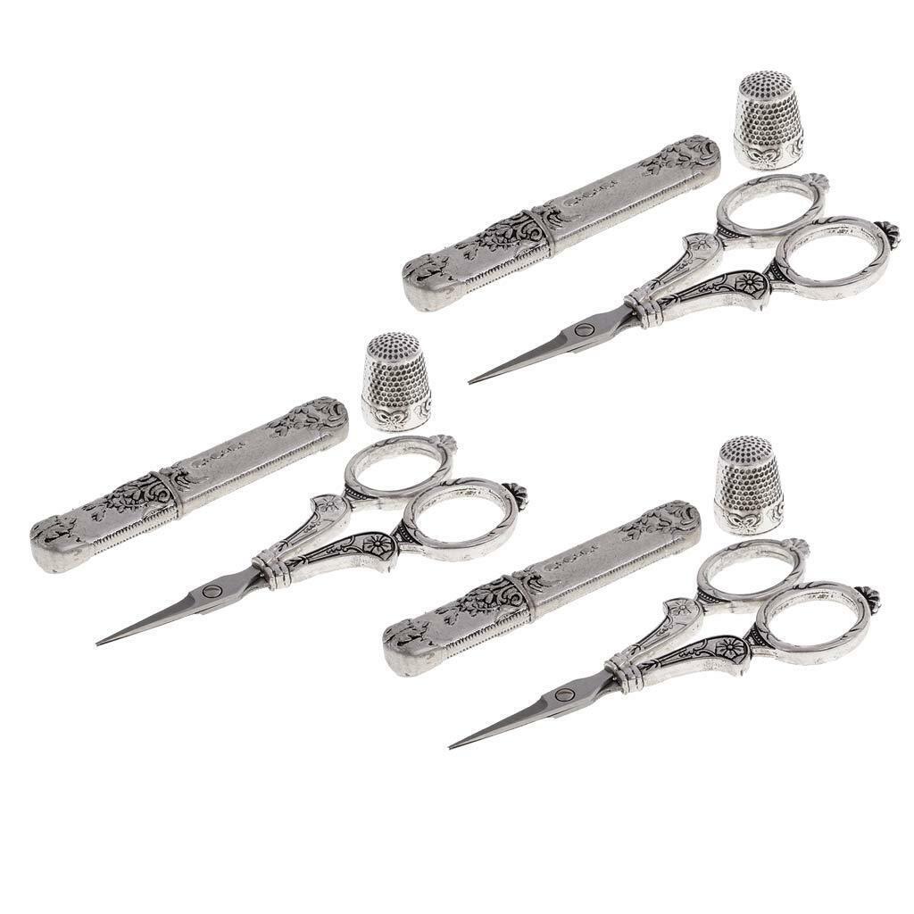 9 Pieces  European Sewing Scissors Needle Finger  Thimble And