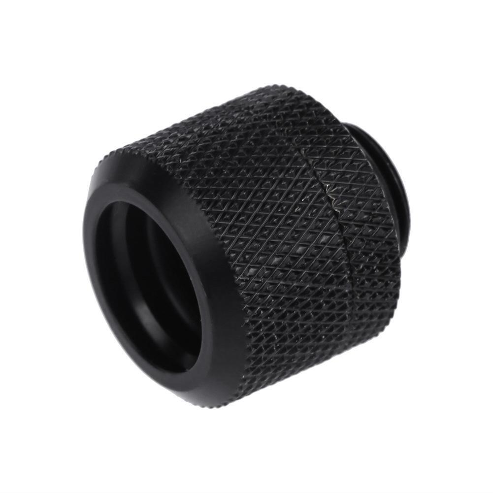 14mm G1/4 Acrylic Hard Tube Hand Twist 3 Laps for PC Computer (Black)