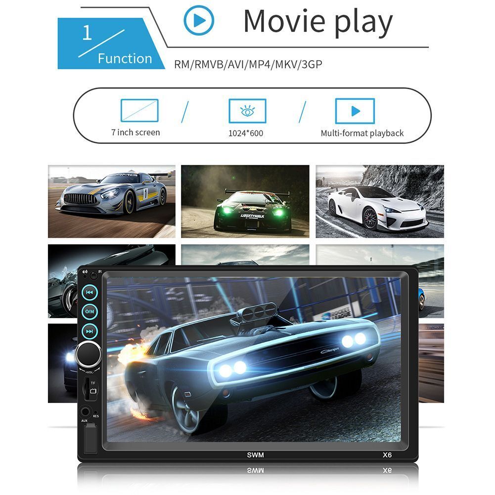 Touch Screen In-dash Audio Head Unit Car MP5 Player Bluetooth Car Stereo Radio