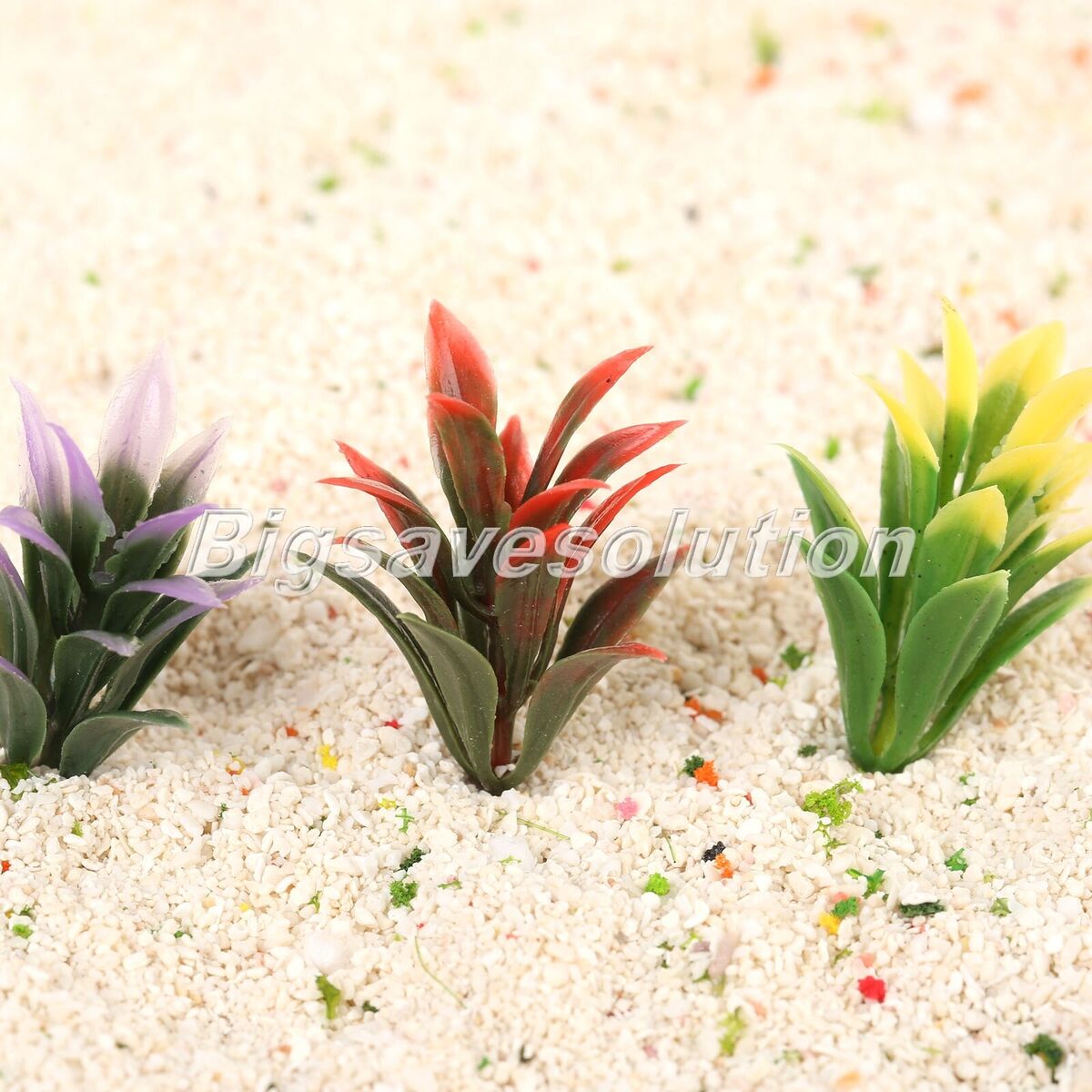100pc Plastic Flowering Plants Landscape Railway Layout Scene 4cm Scale 1:100 HQ