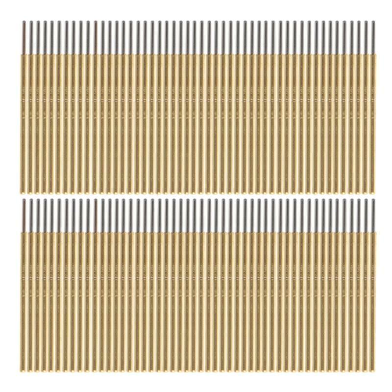 100 Pcs P50-J1 Spring Test Probe Round Head Pin Dia 0.68mm L16mm for PCB Testing