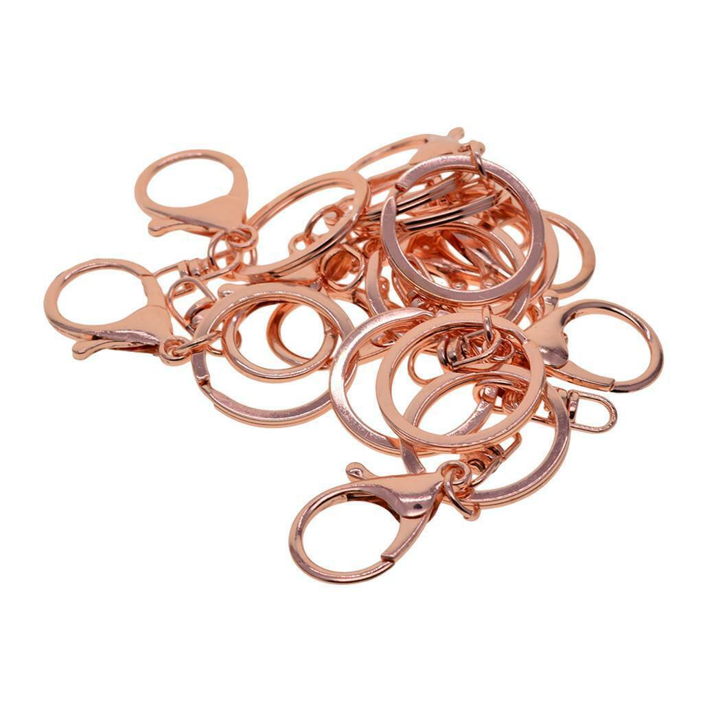 10Pcs Keychain Ring  Claw Clasps  Lanyard  Hook Jewelry Making