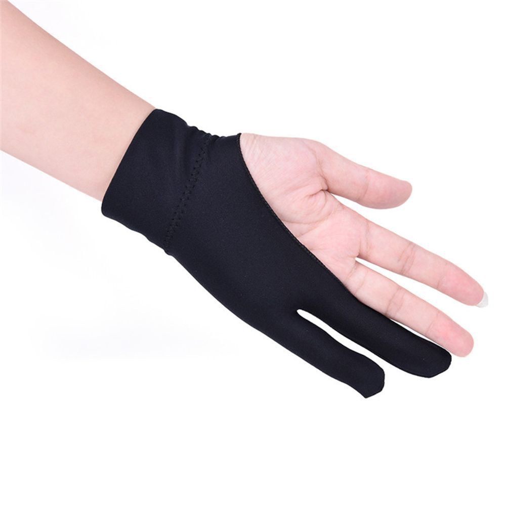 Two Finger Anti-fouling Painting Supply Mittens Graphics Tablet Drawing Glove