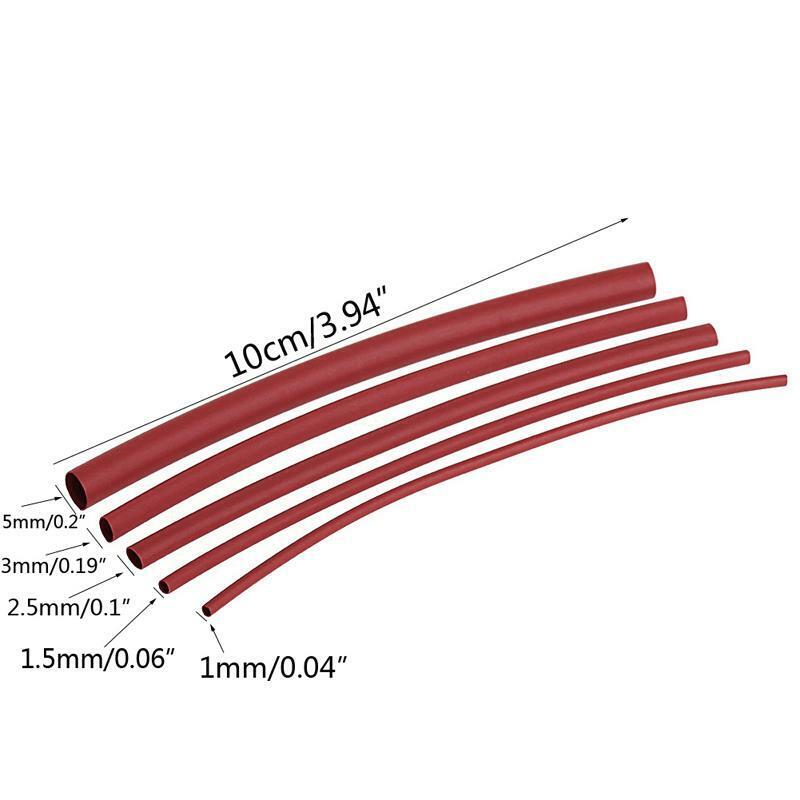 140 Pcs Car Tube Heat Tubing Tubing For Electrical Cable Wrap Polyolefin Sleeve