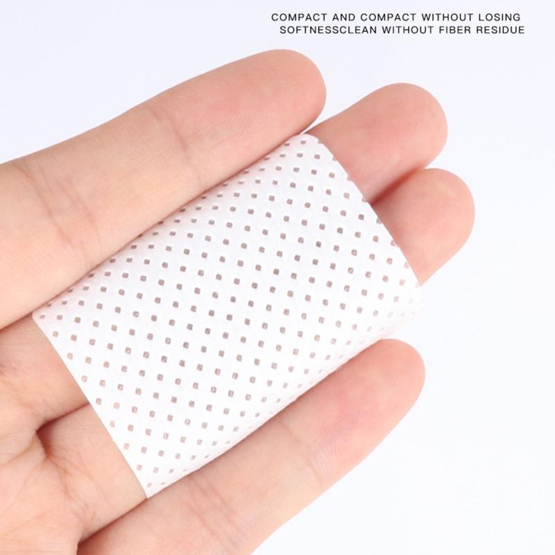 100pcs Cotton Pads Nail Polish Remover Cotton Wipes UV Gel Tips Remover Cleaner