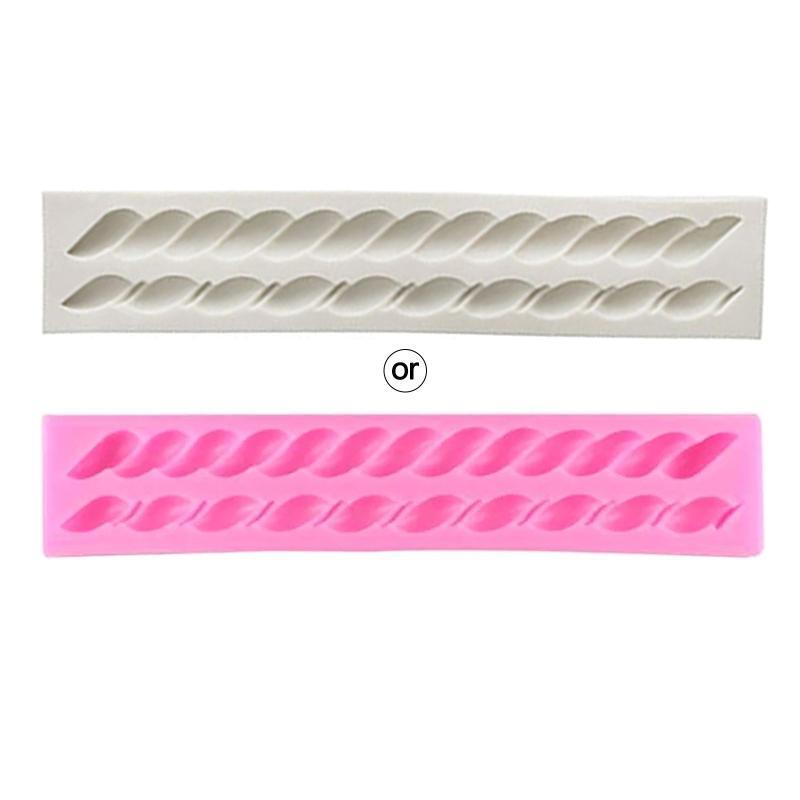 Rope Shaped Silicone Fondant Molds DIY Hemp Rope Chocolate Decoration Cake Decor