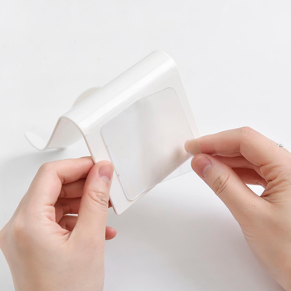 Drainage Soap Box Plastic Soap Collection Shelf Wall Holder Tray (White)