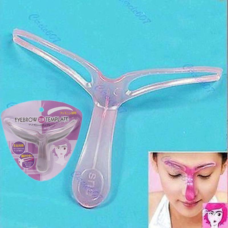 Korea Eyebrow Stencils Eye Shaping  Brow guide Template Kit Makeup DIY Tool
