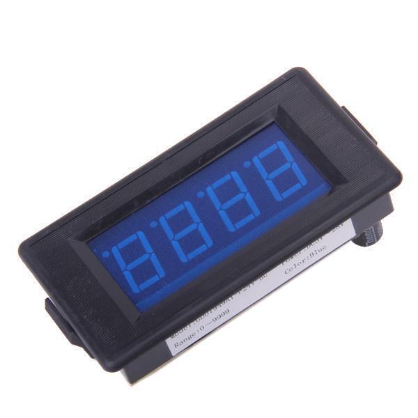 Blue LED  Display -8V 0-9999 Up and Down Digital Counter Totalizer