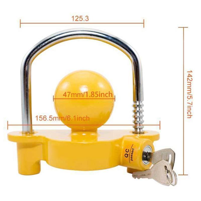 Heavy Duty Hook Anti-Theft Lock for Motorhome RV Trailer Hitch Lock Coupler