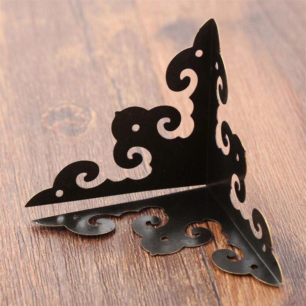 50mm Jewelry Chest Box Decorative Wood Case Edge Corner Protector Guards 4pcs