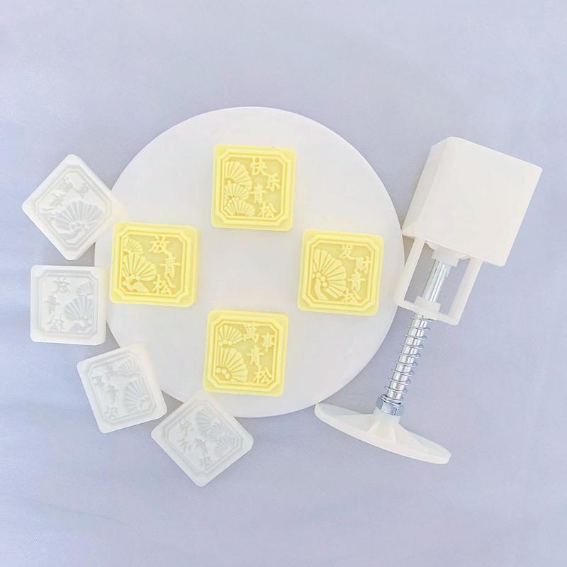 Hand-Pressure Moon Cake Mould for Chinese Mid-Autumn Festival Pastry DIY Tool