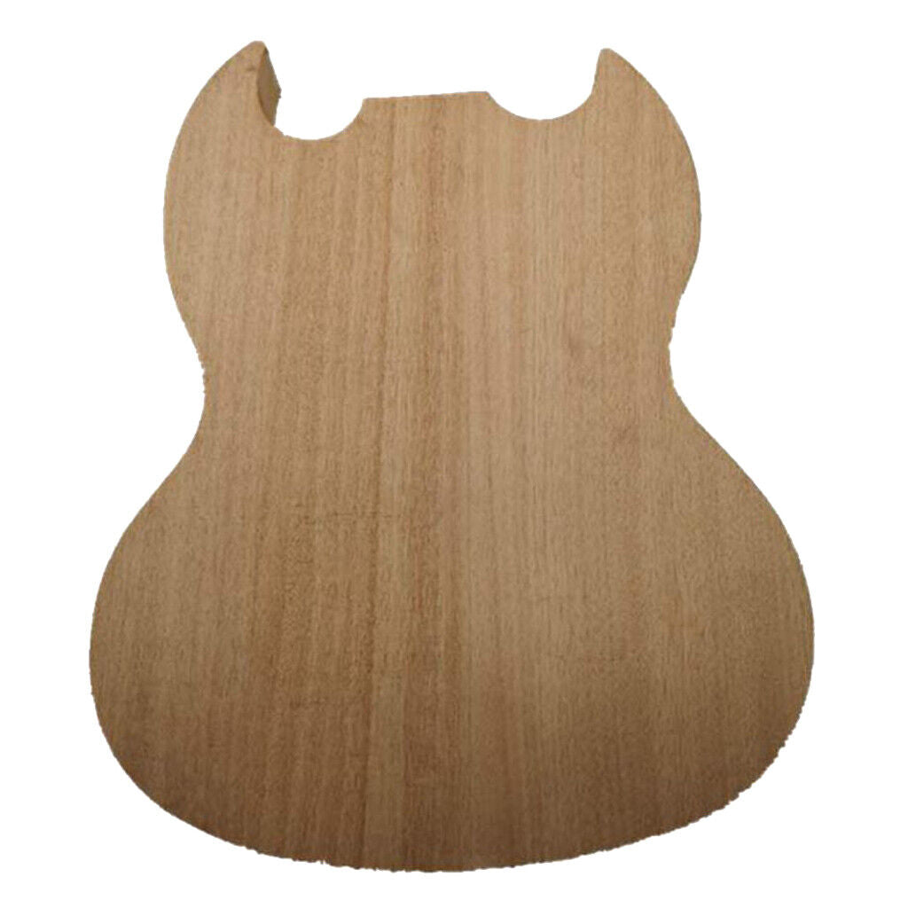 Wood Unfinished Guitar Parts Okoume Mahogany Guitar Body DIY Handcraft Body