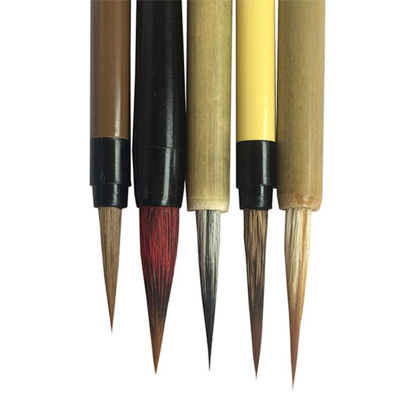 Calligraphy Brush Set Detail Paint Brush Perfect for Ink Painting Illustrations