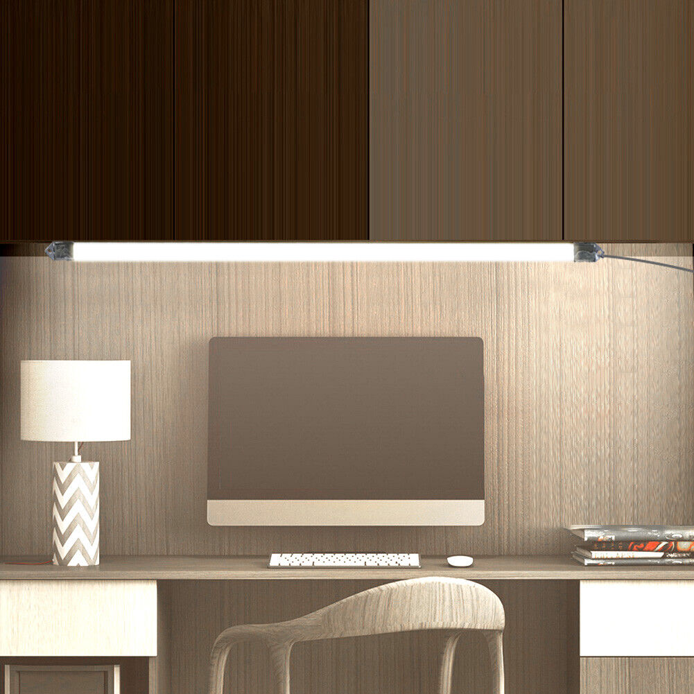 50cm LED Under Cabinet Night Light Bedroom Wardrobe Closet Lamp (B White)