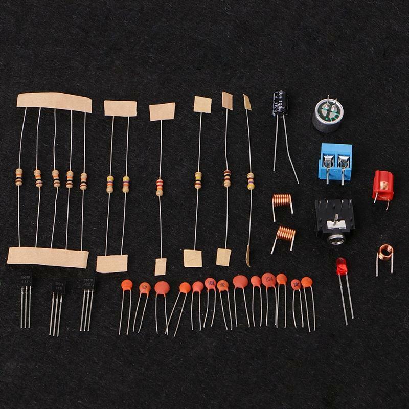 DIY Kit 88-108MHz FM Transmitter Frequency Modulation Wireless Microphone Suit