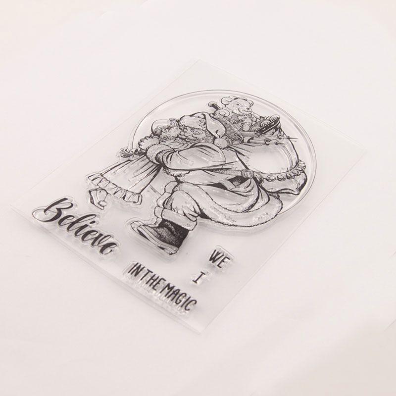 Santa Claus Girl Silicone Clear Seal Stamp DIY Scrapbooking Embossing Photo Card