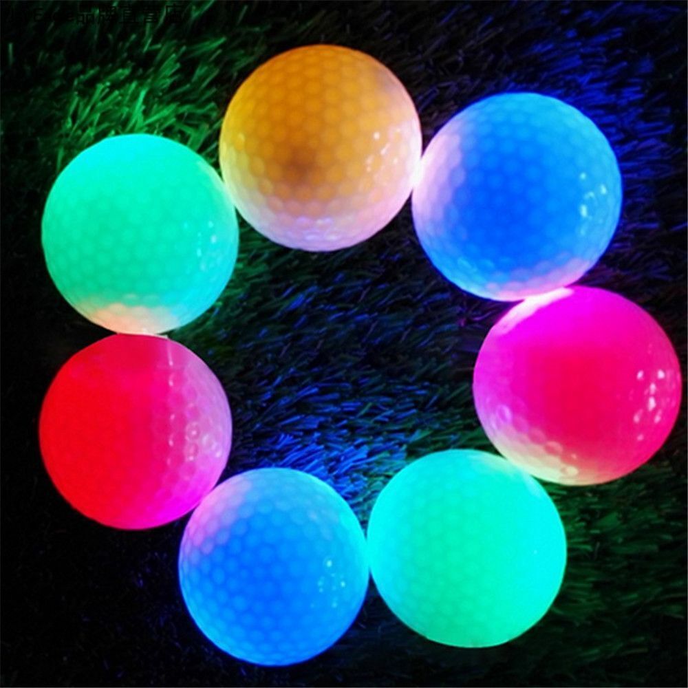 Light Up LED Golf Balls Glowing Ball Golfing In The Dark Night Training Golf
