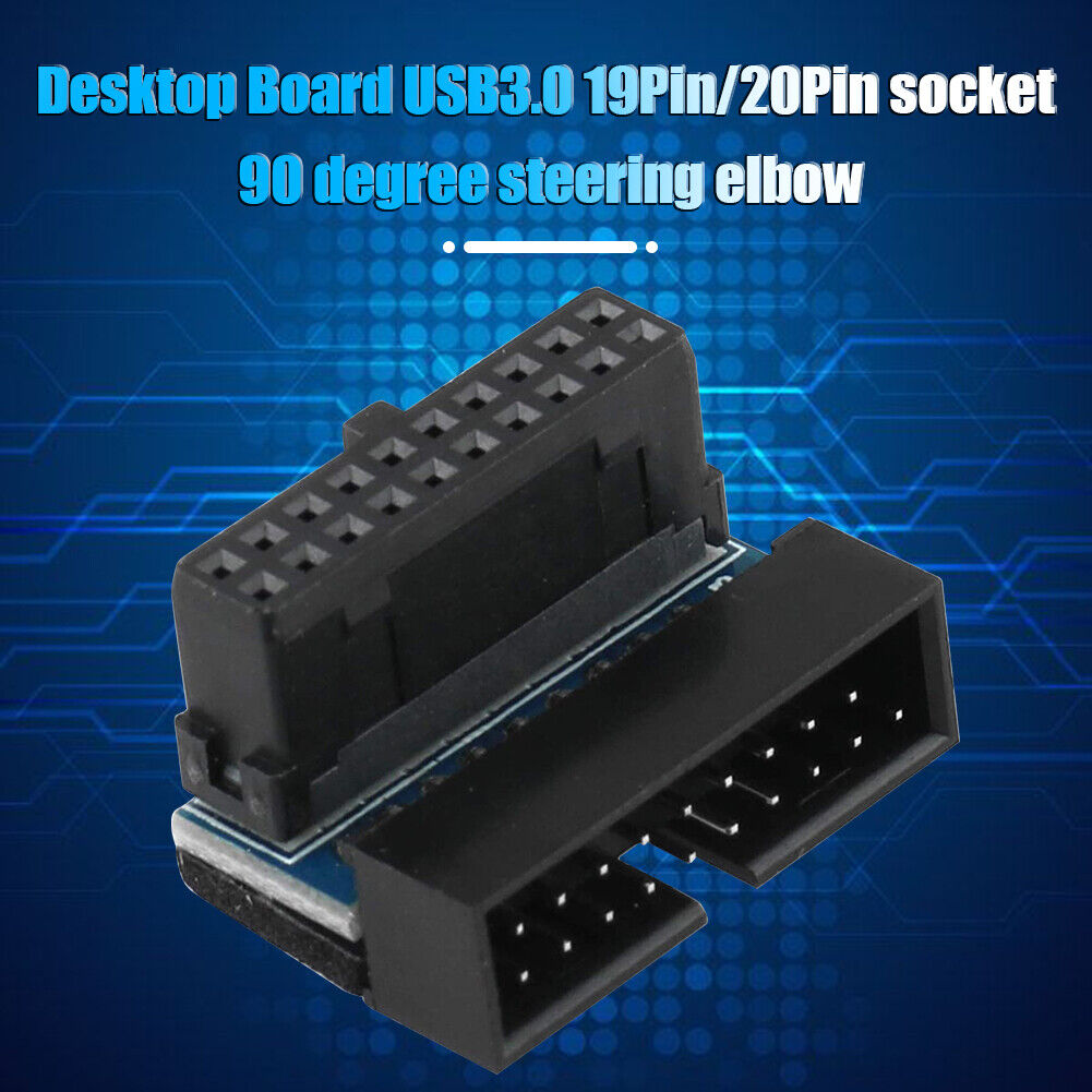 USB 3.0 20 Pin Male to Female Extension Adapter for Motherboard (Down)