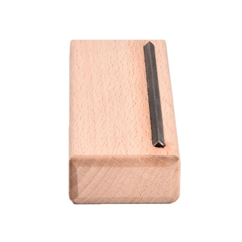 Guitar Fret End Bevel File Luthier Maple Wood 45 Degree Guitar Polishing Tool