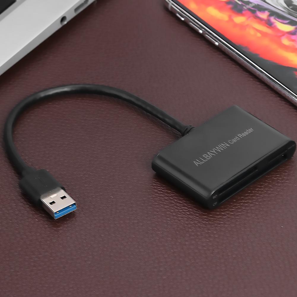 3 in 1 Universal Memory Card+TF Card+CF Card High-Speed USB3.0 Card Reader