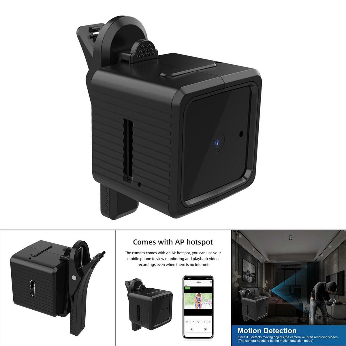 Mini Camera 1080P Nanny Cam See Clearly at Night for  Outdoor Apartment