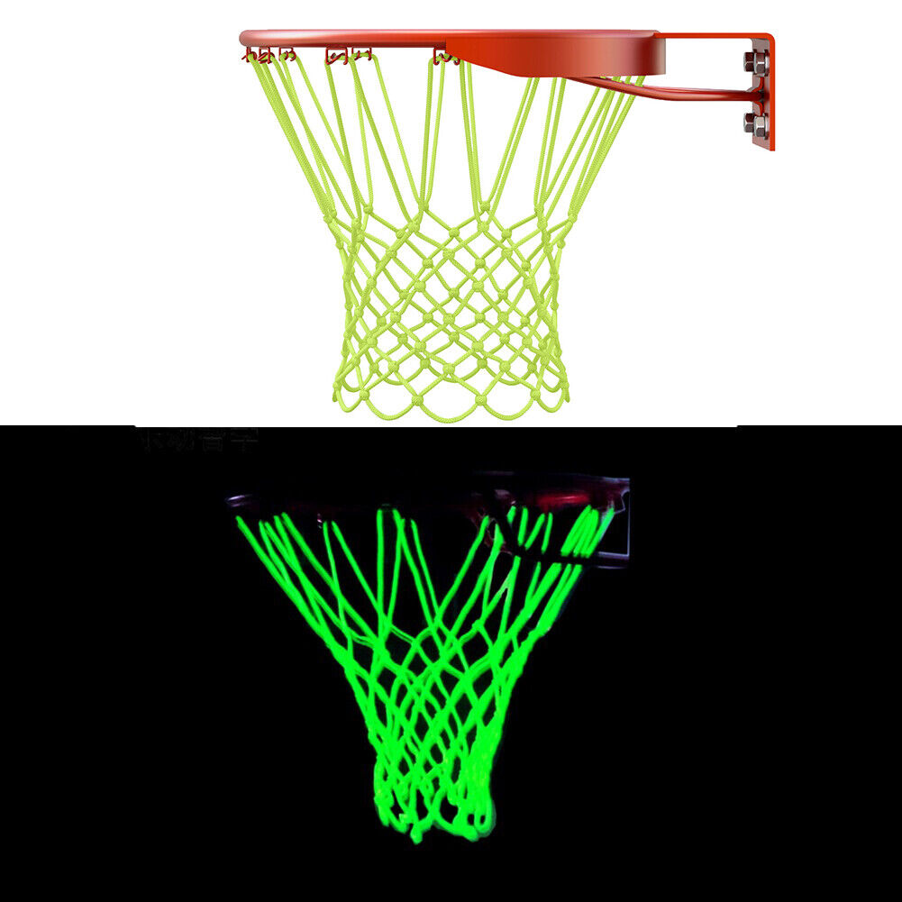 Luminous Standard Basketball Net Green Fluorescent Basketball Hoop Nets