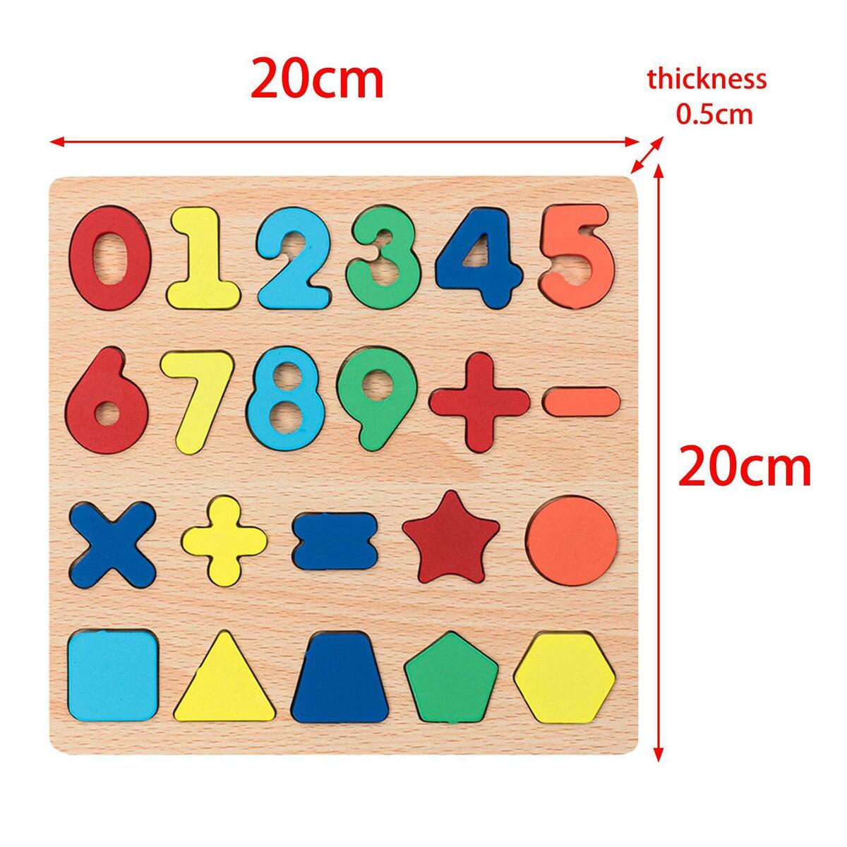 Educational  Pegged puzzle playing Number Shape Recognition for