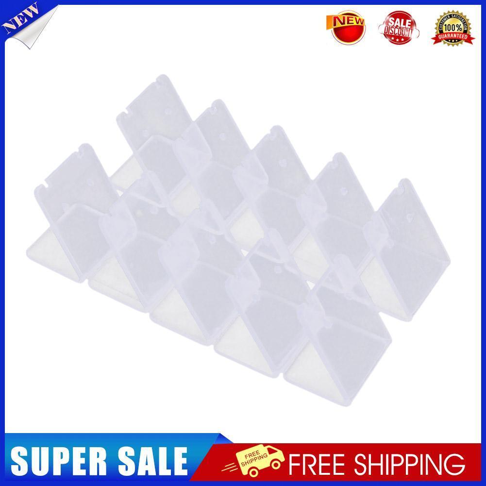 10pcs Clear Acrylic Earring Jewelry Display Rack Stand Holder+Protect Flim
