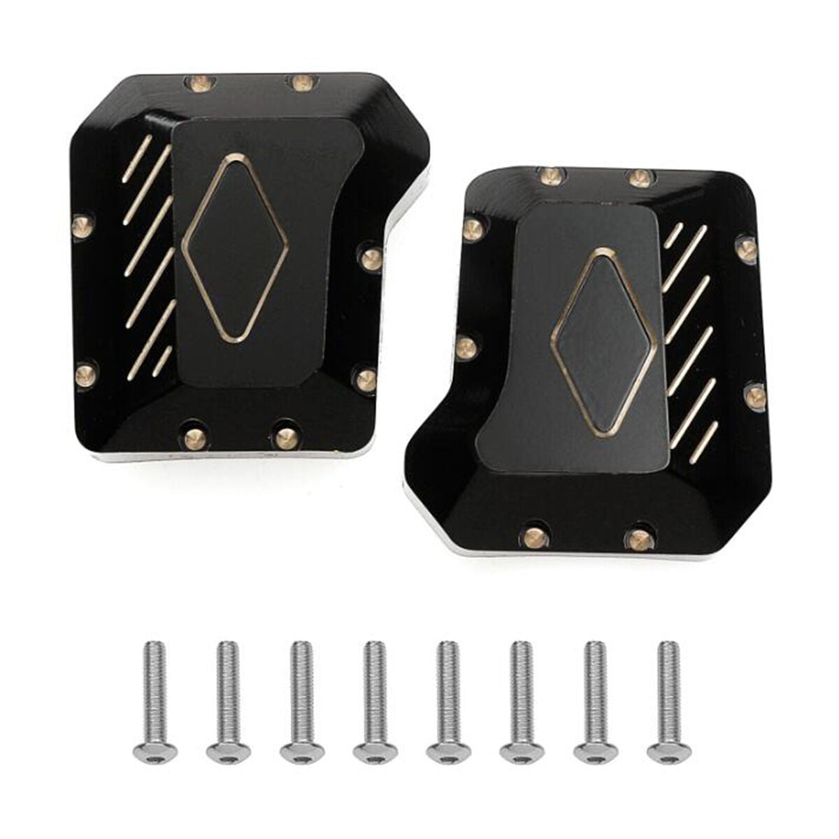 For 1/10 Traxxas TRX4 RC Crawler Car F/R Coating Brass Differential Axle Cover