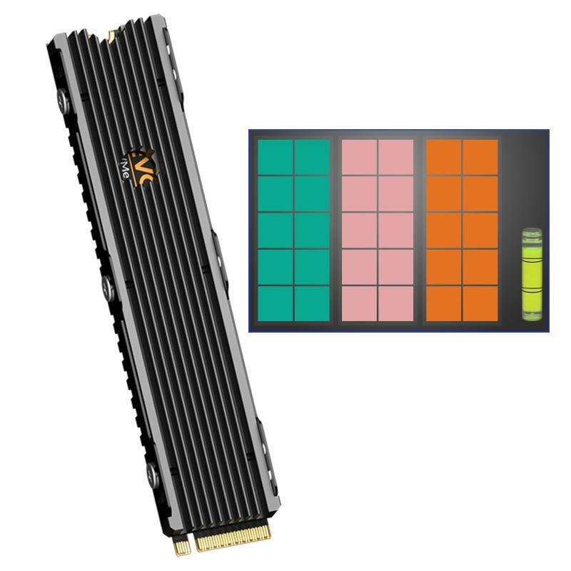 Ultra Thin Aluminum Hard Drive M.2 NGFF SSD Heat Sink HDD Thermal Pad Cooler