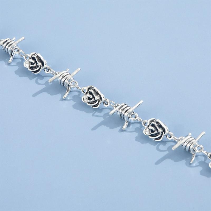 Thorns Roses Pendant Chain Necklace for Women Pendants Jewelry Charming