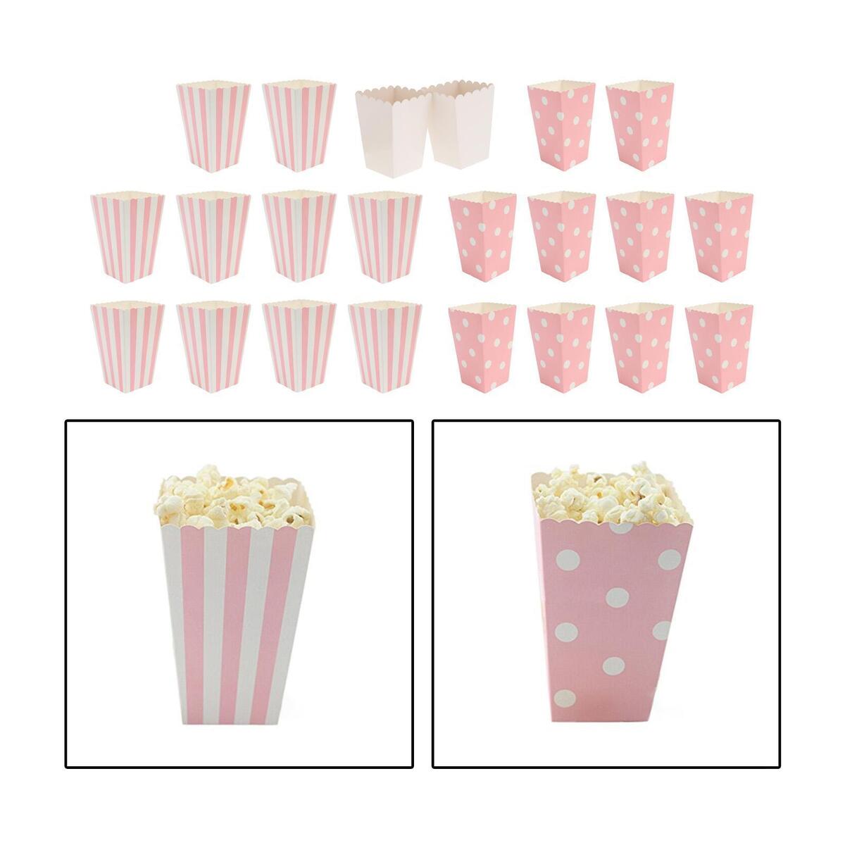 32 Pack Mini Paper Candy Popcorn Boxes Sanck Containers for Birthdays Party