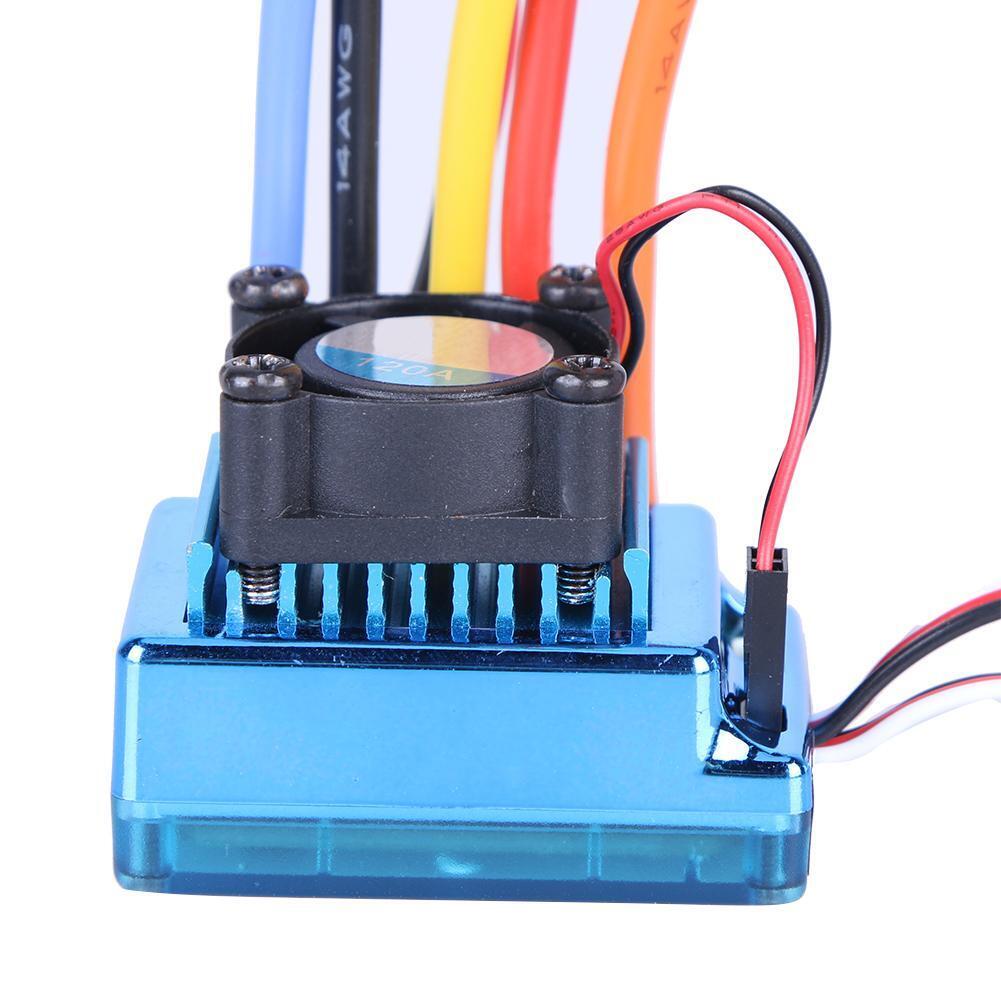 Brushless 120A Sensor Large Current Speed Controller for 1:8 1:10 RC Car