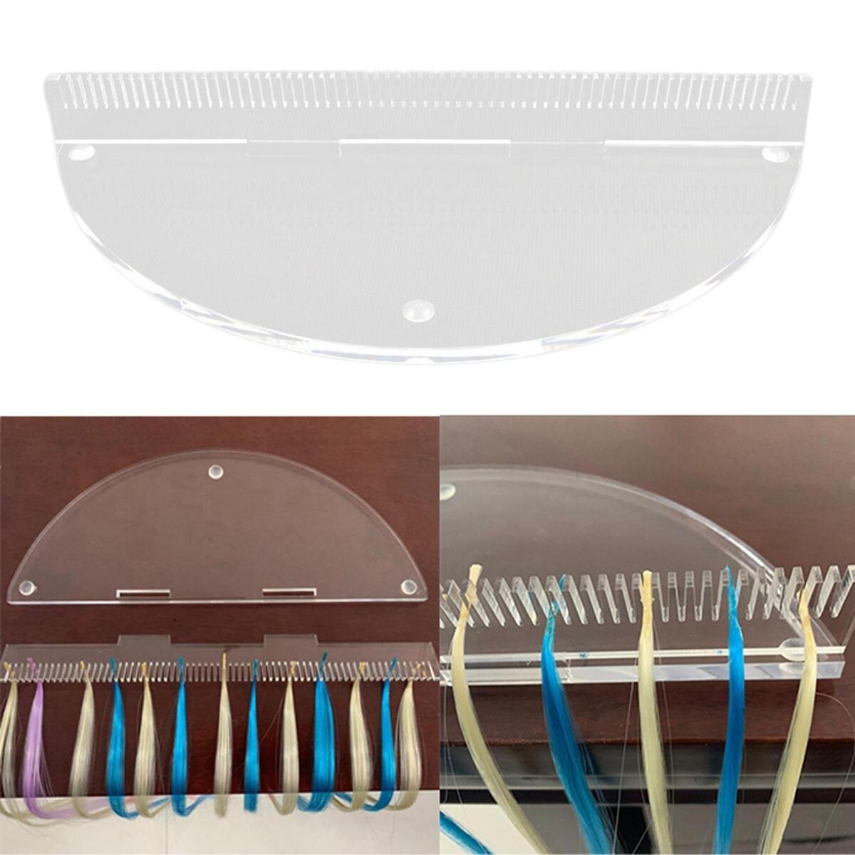 1PC Hair Extensions Stand Toupee Storage Plate for SPA Barber Hairstyling