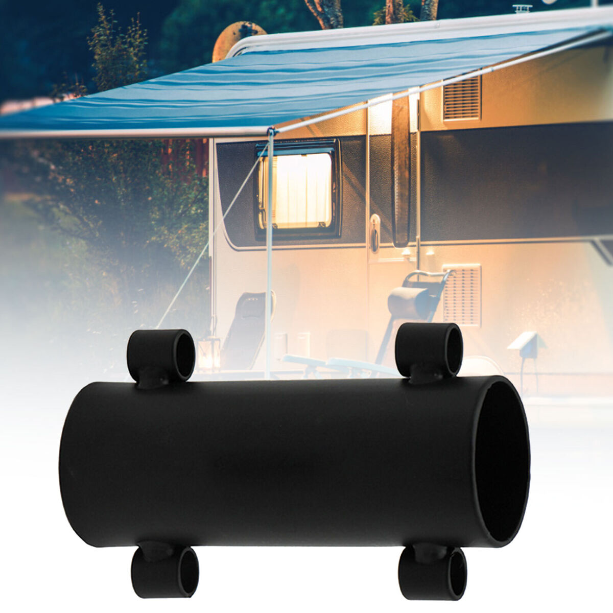 Tent Canopy Pole Holder Awning Rod Holder Support Windproof Fixed Tube