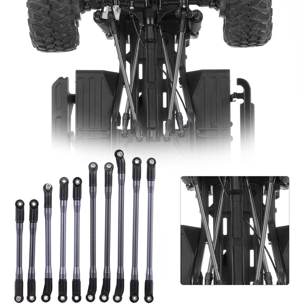 10pcs Metal Link Plastic End Rod for 1/10 RC Crawler Axial SCX10 II Parts
