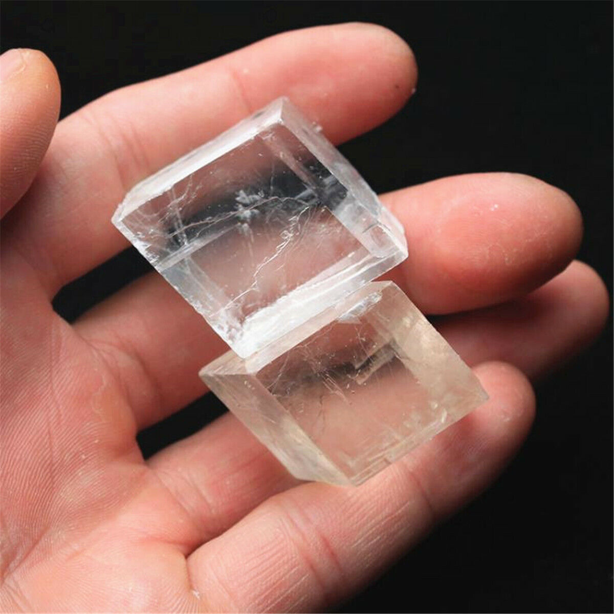 Natural Calcite Clear Crystal Ore Mineral Specimens Stone Optical Research