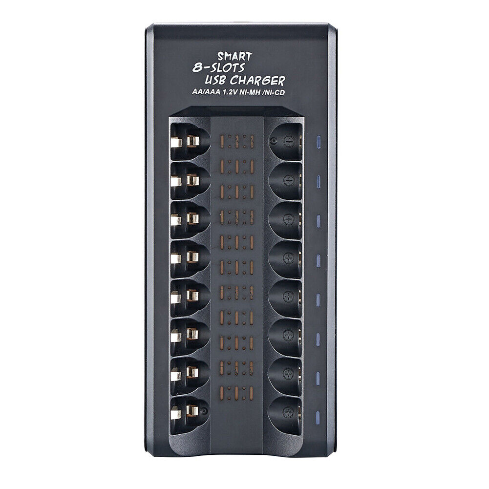 1.2V 8 Slot USB Battery Charger for AA/AAA Ni-MH/Ni-Cd Rechargeable Battery