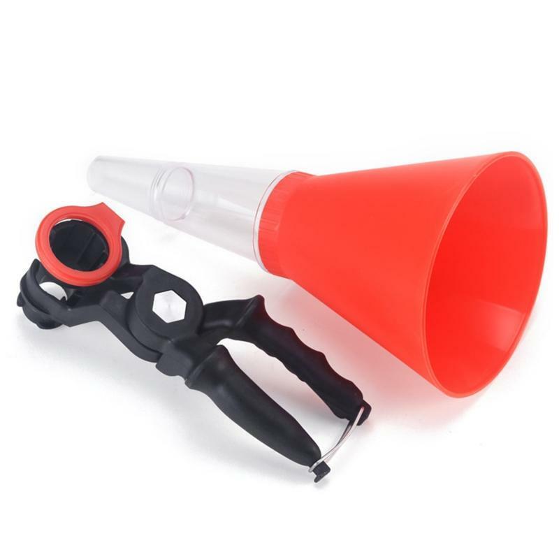 Universal Car Engine Oil Funnel Adjustable Gasoline Tools Filling Accessories
