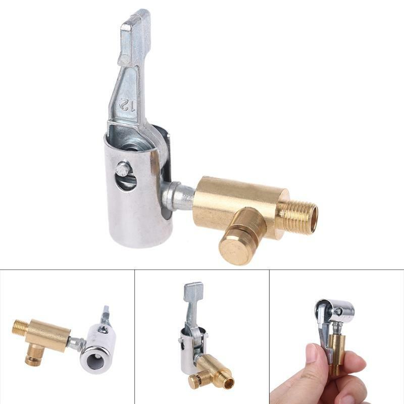 Air Chuck Universal Heavy Duty Open Flow Straight Lock Tire Air Inflation Nozzle