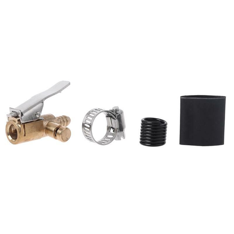 1/4" Brass Tire Inflator Lock on Air Chuck Mini Air Compressor Portable