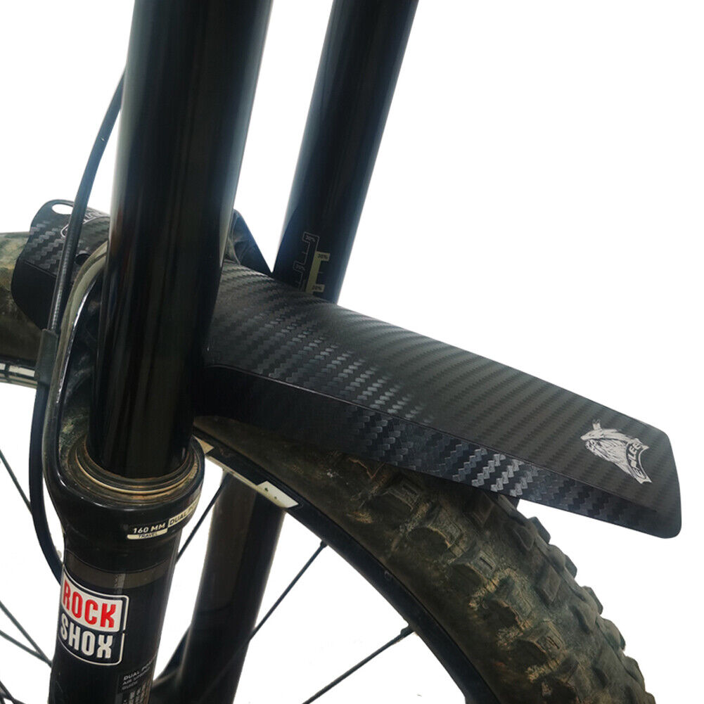 ENLEE 2pcs MTB Bicycle Front Rear Tire Folding Fenders Bike Mudguard Black