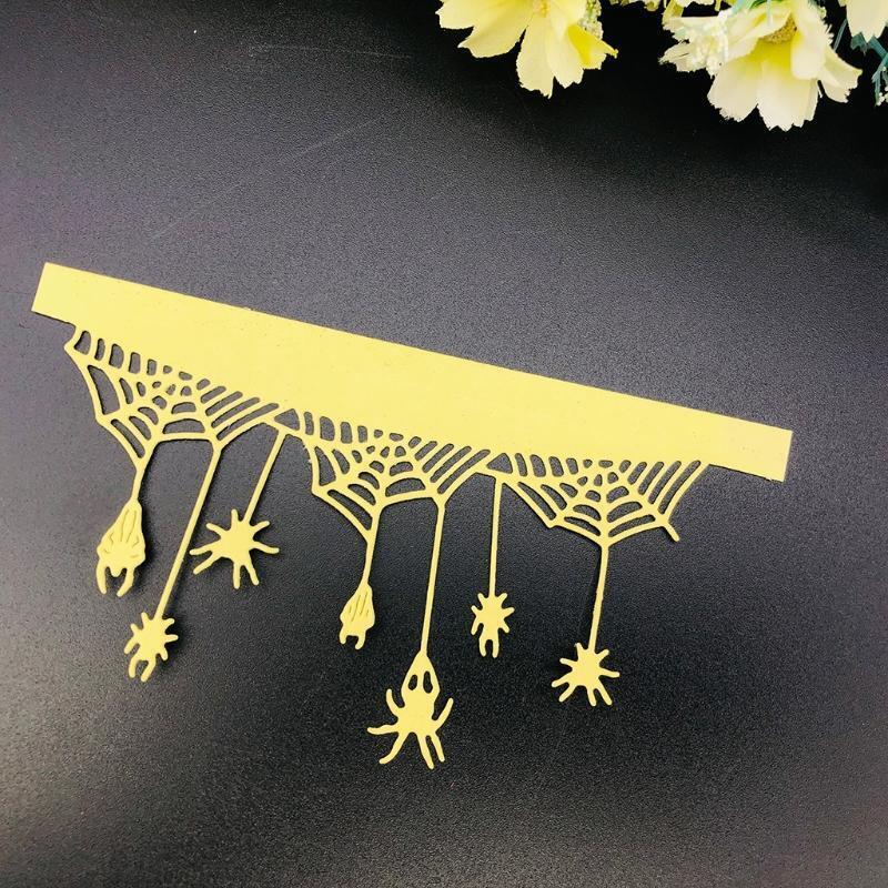 Halloween Spider Web Metal Cutting Dies Stencil DIY Scrapbooking Album Template
