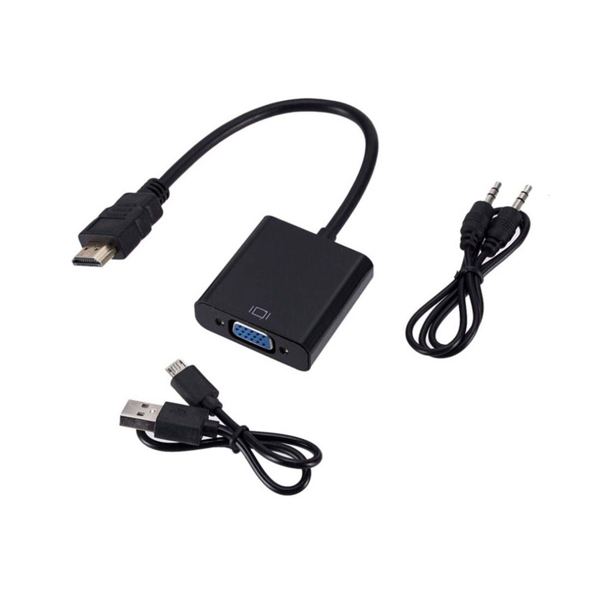 HDMI to VGA Cable Converter 1920x1080P for Tablet, Laptop, PC, TV