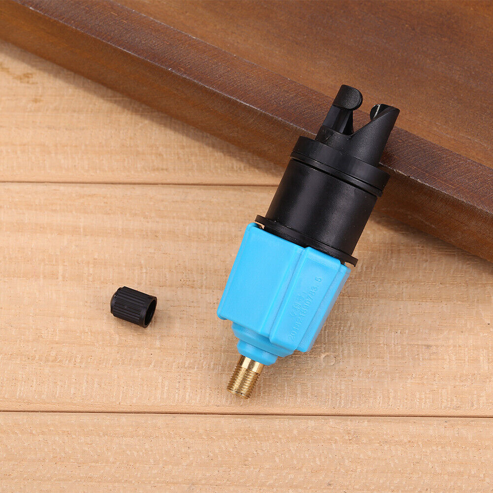 Air Valve Adapter Kayak Rowing Boat Pumps Adaptor for SUP Board (Blue)